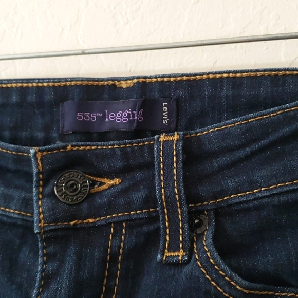 Levi Strauss 535 Legging dark blue jean with pockets - Picture 3 of 4